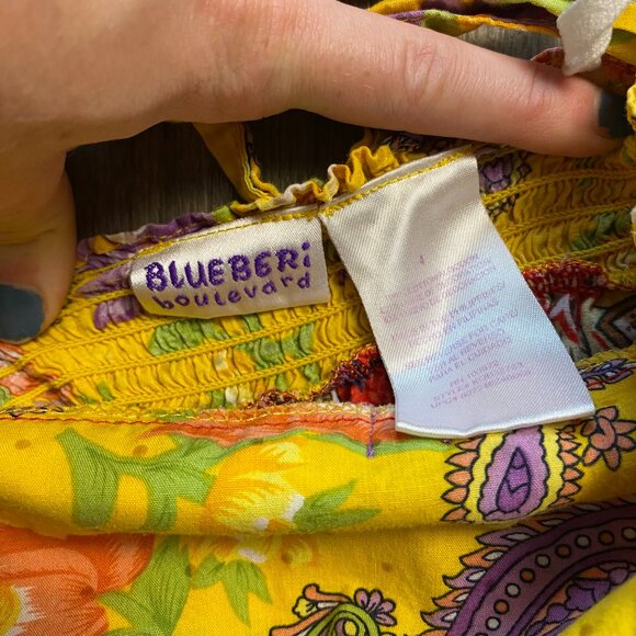 Blueberi Boulevard Colorful Tiered Halter Dress Girls Size 4 - Picture 2 of 6